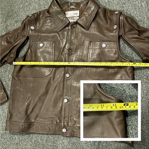 TelfarxWilson’s Leather Size XL Sold-out Limited Stock Chocolate Leather Jacket - Picture 9 of 16